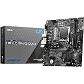 MSI PRO H610M-G DDR4 SOKET 1700 DDR4 3200(OC) PCI-E Gen 4 ,M.2 USB3.2 1x 1G LAN mATX