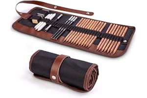 Cooja Set mit Bleistift zum Zeichnen und Skizzieren, Künstlerset zum Zeichnen, Art Supplies mit Skizzierstiften, Graphit- & Kohlestiften, für Kinder und Erwachsene, professionell, 29-teilig