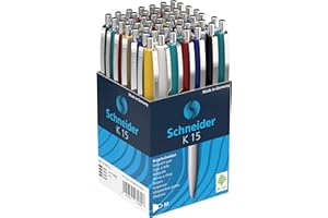 Schneider K15 3080 Długopis, Wielokolorowy, 50 sztuk