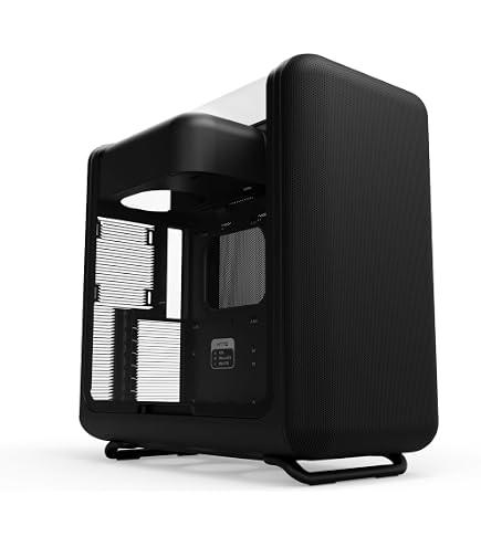 フラクタルデザイン｜PCケース Mood Black Fractal Design Mood Black PC Case - Sleek Fabric Design, 180mm Top