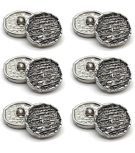20 stuks zilveren knopen voor blazers, metalen