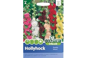Country Value HOLLYHOCK Double Mixed Seeds