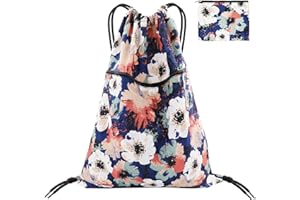 FenFang Mochilas de Cuerdas Grande, Bolso Mochila Deportiva Casual, Bolsas de Cuerdas Gimnasio Mujer Hombre, Saco Playa Talega Deporte Escolares con Cordón Gymsack Bolsillo Niños Niñas