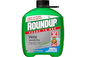 Roundup Path Weedkiller, Ready to Use, Refill for Pressure Sprayer, 5 Litre