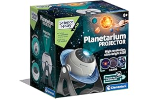 Clementoni- Star Projector: With Lights, AR App & Space Exploration (8+ Years)