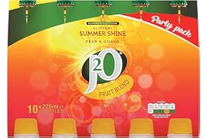 J2O Fruit Juice, Summershine Pear and Guava, 275ml Bottle (Pack of 10)