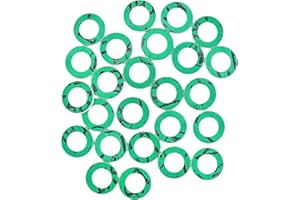 KINETICS LINE Guarnizione Piatta in Fibra 3/8 Pollice (14.5 x 9 x 2 mm) 25 Pezzi per Impianti Sanitari, Riscaldamento, Aria Condizionata, Caldaia, Rubinetto, Pompa (fino a 180°C)
