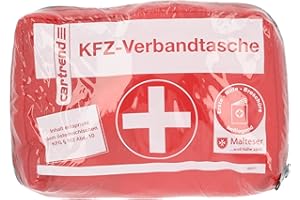 Cartrend 50211 Trousse de secours pour automobile Autriche, contenu conforme à la législation KFG 102 ABS 10 autrichienne, Blanc/Rouge