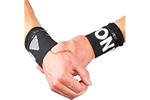 GORNATION Muñequeras Elásticas para Fitness, Calistenia y Levantamiento de Pesas, Soporte de Muñeca para Gimnasio y Entrenamiento de Fuerza, Bandas elásticas de alto rendimiento - 1 Par,
