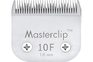 Masterclip Dog Clipping Blade A5 Clipper Blades 50F 40F 30F 15F 10F 9F 7F 7 5F 5# 4F 4# 3F 3# 2F 2# 5/8N Toe Blade Compatible Oster Andis (10F)