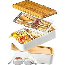 Lunch Box Bento Da 1900ml Per Adulti - A Prova Di Perdite Con Posate - 3 Strati Per Microonde