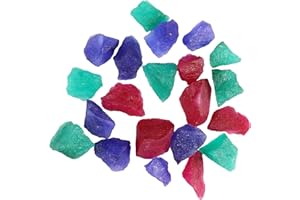 REAL-GEMS Natural Raw Rough Ruby, Sapphire, Emerald, Star Ruby & Aquamarine Mix Gemstones Lot 100.00 Ct…