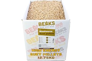 BEAKS wild bird food MEALWORM high energy suet pellets 12.75kg Box free p&p