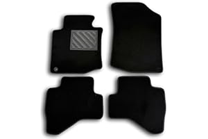 MTC AUTOMOTIVE Fußmatten für Citroen C1 ab Baujahr 2007 bis 2014, passgenau, rutschfest, verstärktes Gummi-Fersenpolster, Befestigungsknöpfe