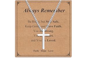 Twutqel Cross Necklace for Men Boys, Adjustable Silver/Black Stainless steel Cross Chain, 16th 18th Birthday Baptism Christmas Gifts for Son Grandson Nephew Brother Cousin Age 6-21