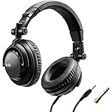 HERCULES HDP DJ45, Cuffie chiuso sul retro per DJ,Pieghevoli,auricolari basculanti e cavo lungo 2 metri,Il design chiuso sul 