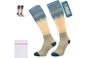 360 RELIEF Chaussettes de Compression 15-20 mmHg - Chaussettes de Contention Classe 1 Femme et Homme - Soutien Quotidien pour Course à Pied, Voyage, Sport - Avec sac de lavage en filet