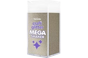 Hemway Glitter MEGA Artigianato Shaker 410g Champagne Microfine 1/256" .004" 0.1mm polvere poliestere decorazione della resina Tumblers Pittura Arte della tavola di nozze