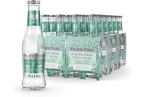 Fever-Tree Tonic Water, Elderflower, 6.8 Ounce (Pack of 24) by Fever-Tree