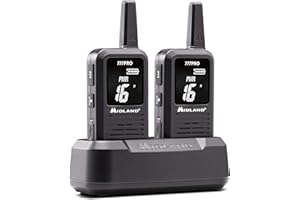 Midland - Walkie Talkie 777 Pro, 2 Ricetrasmittenti Professionali per Security, 85 Canali - 16 PMR446/69 LPD, 38 CTCSS e 104 DCS, Autonomia 14H, Copertura 6Km, Display Digitale, Batterie Ricaricabili