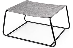 Edupet 05073AB Cat Love Katzenliege, Katzenbett, Hundebett für kleine Hunde, Schlafplatz, erhöht, große Liegefläche, quadratisch