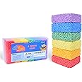 LYRK Collections Silly Foam, Play Foam Perfect for Preschool and Kids, 6 Color Blocks: Red, Orange, Yellow, Green, Blue, Purple (Monster Primary Colors, 1-Pack) (Age 3+)