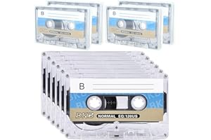 EDITBAR 10 Stück Audio Kassetten Leer: Rauscharm Audiokassetten, 90 Min Musikkassette,Leere Kassette Zum Aufnehmen,Geeignet für Vorlesungen, Seminare und tägliche Aufzeichnungen