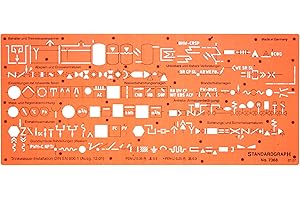 ‎STANDARDGRAPH Trinkwasser-Installation TRWI Sanitär Sanitäre Installation Architekt Schablone Zeichenschablone Möblierung - Innenarchitektur Technisches Zeichnen