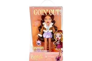 Bratz Goin' Out Poupée - Yasmin - 1 Poupée Mannequin à Collectionner avec Une Tenue, Un Sac à Main, Une Paire de Lunettes de Soleil et Une Brosse - Jouet pour Enfants de 6 Ans et Plus