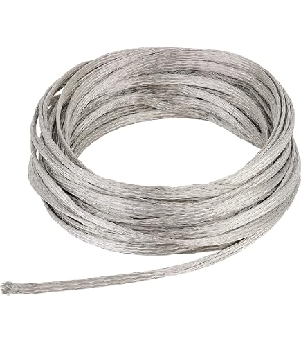 thumbnail image 2 of Flat Tinned Copper Braid 7/8'' Width 50' Length,Flexible Copper Braid 2 of 13