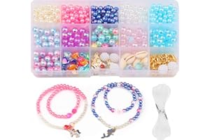 ZesNice Beads for Jewelry Making Kit Friendship Bracelet Making Kit for Girls Arts and Crafts for Kids Christmas Birthday Gifts Age 4 5 6 7 8 Year Old