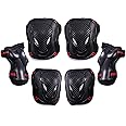 Selighting Protezioni per skateboard Kneepads Ginocchiera Gomitiere Protezione Polso Sport Attrezzatura Pattinaggio 6 PCS per