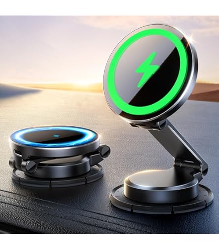 Beeasy For MagSafe Car Mount Charger, 15W Fast Charging