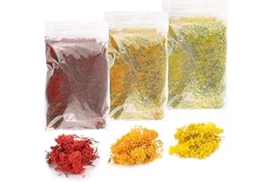 WWS WAR WORLD SCENICS War World Scenics Musgo para Follaje Multipack 3 x 20g (Amarillo, Naranja, Rojo) – Liquen Modelismo Ferroviario Maqueta Wargame Juego de Guerra Base Escenario Árbol Arbusto Setos Diorama