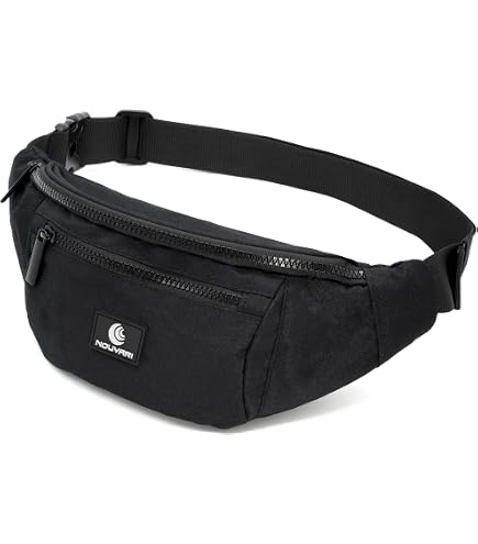 Rimbaldi Bauchtasche Slim Schwarz – Aus Weichem Rind-Nappaleder, Kompakt Und Praktisch