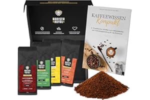 ‎BARISTA ROYAL Kaffee Geschenk im Probierset mit Guide | Kaffee Geschenk für Männer und Frauen | Mit Liebe geröstet von Menschen mit Behinderung | | 4x250g gemahlener Kaffee