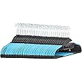 Amazon Basics Non-Slip Heavy Duty Plastic Hanger with Rubber and Horizontal Bar, Blue (50-Pack)