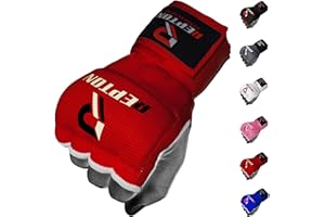 REPTON FITNESS GEARS Boxing Hand Wraps Quick 100cm Long Wrist Straps Inner Gloves Boxing for Hand Protection Elasticated, Padded Fist for MMA Martial Arts Combat Gloves for Men Women and Kids