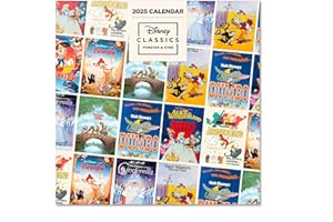 GRUPO ERIK Calendario 2025 pared Disney - Calendario pared, Planificador mensual: Con espacio para anotar e Ilustraciones (30x30 cm)