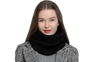 DonDon Bufanda mujer Bufanda de lana Bufanda invierno Braga cuello diseño de punto