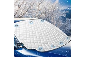 KEPLIN Car Windscreen Cover, Heavy Duty Ultra Thick Protective Car Windscreen Sun Shade - Protect From Snow Ice Frost Sun UV Dust Water Resistant for SUVs, Shade for Windscreen - All Year Round