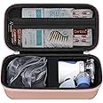 Canboc Travel Case for Portable Handheld Inhaler Nebulizer, Home Compression Nebulizer for Adults and Kids, Mesh Pocket fit Packets of Medication or Other Essentials, Rose Gold (Case Only)