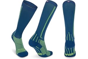 DANISH ENDURANCE Compression Socks 21-26 mmHg, Boost for Running & Sports, Flight Socks with Sweat-Wicking Graduated Support, for Men & Women, Unisex, 1 Pack