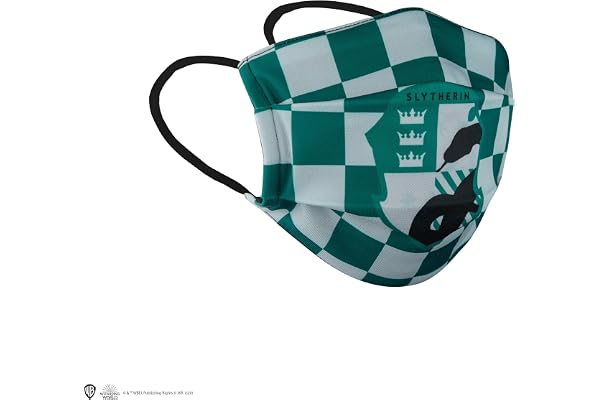 Cinereplicas - Masque barrière réutilisable tissu - Serpentard - Adulte - AFNOR - testé 40 lavages