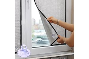 KDDEON Film Fenetre Anti Regard Occultant Totalement,Film de Protection Solaire Anti-UV,Film de Refroidissement pour Fenêtre,Film Aluminisé pour Toit Ouvrant,8mm,Facile à Démonter (50x180cm/20''x71'')