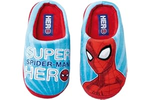 REQUETEGUAY Chaussures Spiderman pour la maison | Chaussons Marvel Chaussons Spiderman pour enfants | Slippers Spiderman Semelle Dure
