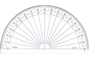 MINERVA Rapporteur 180° en Degré 15cm Transparent