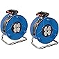 Brennenstuhl Garant Kabeltrommel (25m - Spezialkunststoff, Einsatz im Innenbereich, Made In Germany) blau 2er Pack