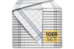 SIDORENKO Loco Bird bawełniane ręczniki kuchenne 50 x 70 cm szare - 10-częściowy zestaw - ręczniki kuchenne premium - 100% bawełna - szary