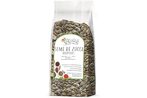 Semi di Zucca Naturali Sgusciati 1 Kg - senza sale, senza conservanti e coloranti - Semi Decorticati Qualità Premium - Italia Spezie